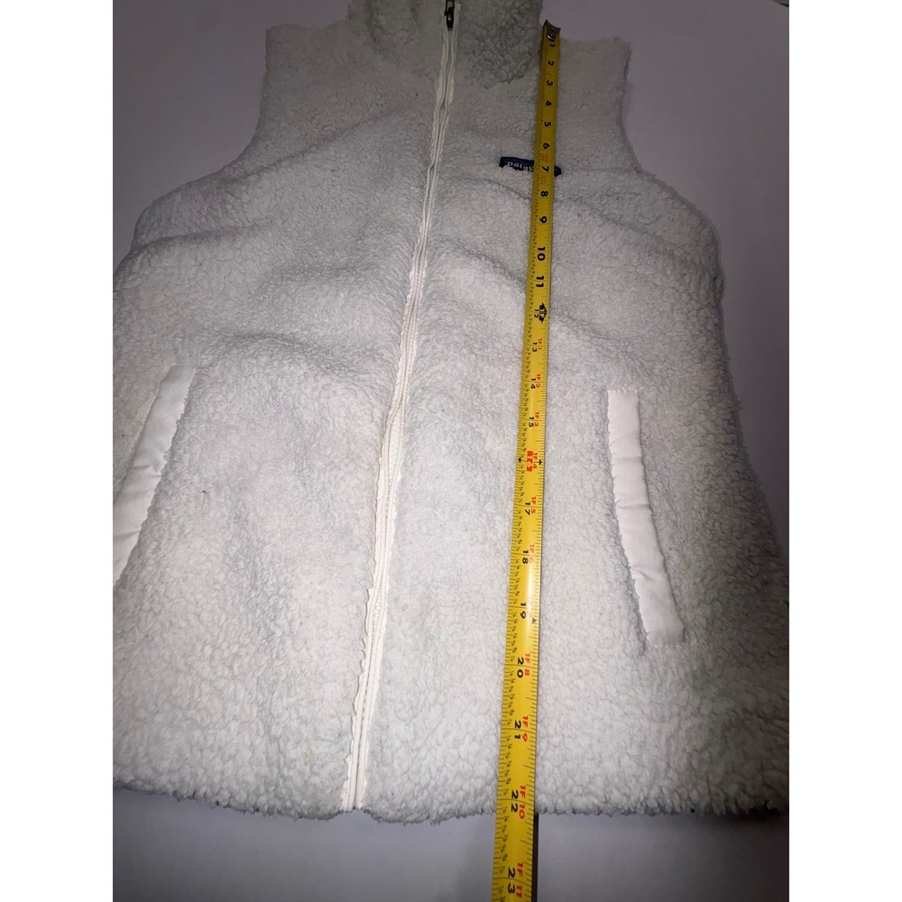 Patagonia Los Gatos Fleece Vest Womens Small White Full Zip High Pile Soft 25216 - Picture 5 of 8